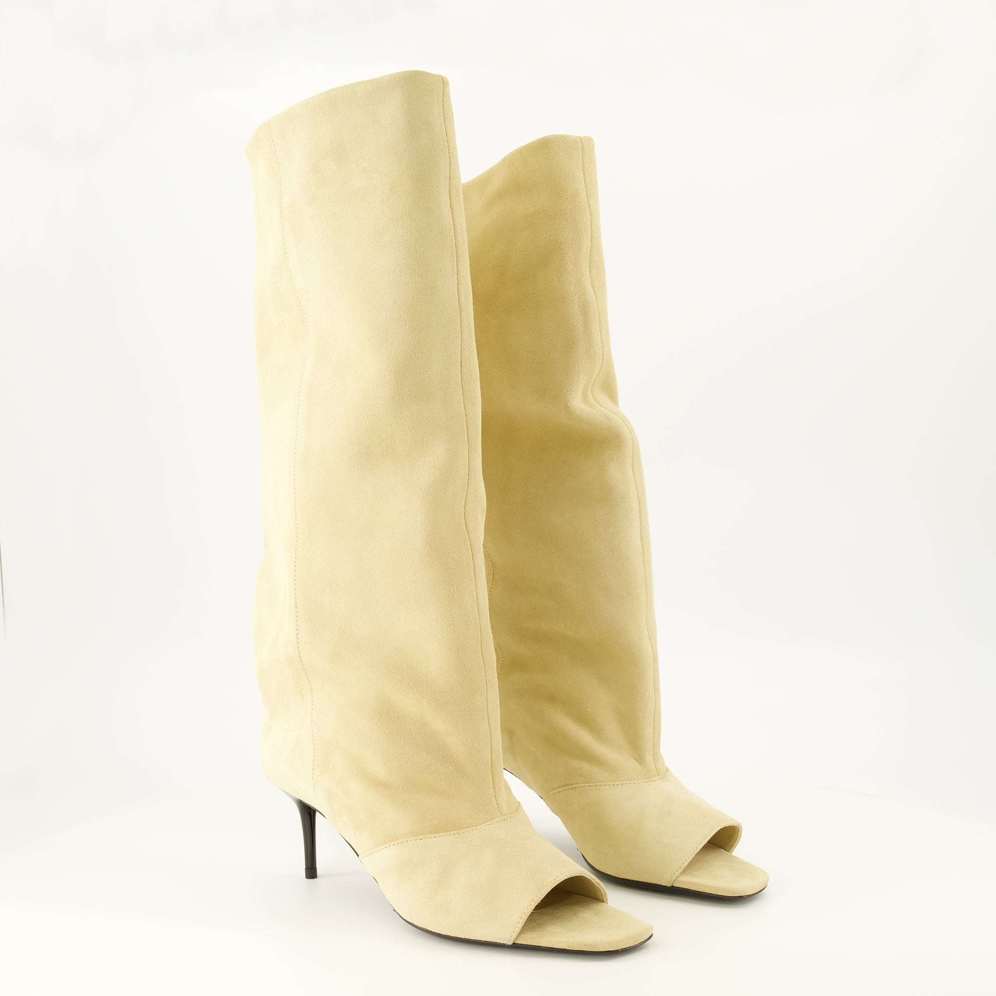 Bottes 베이지 스웨이드 부츠 Iro Beige Femme