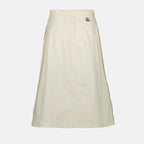 Faldas Falda con Botones Moncler Beige Femme