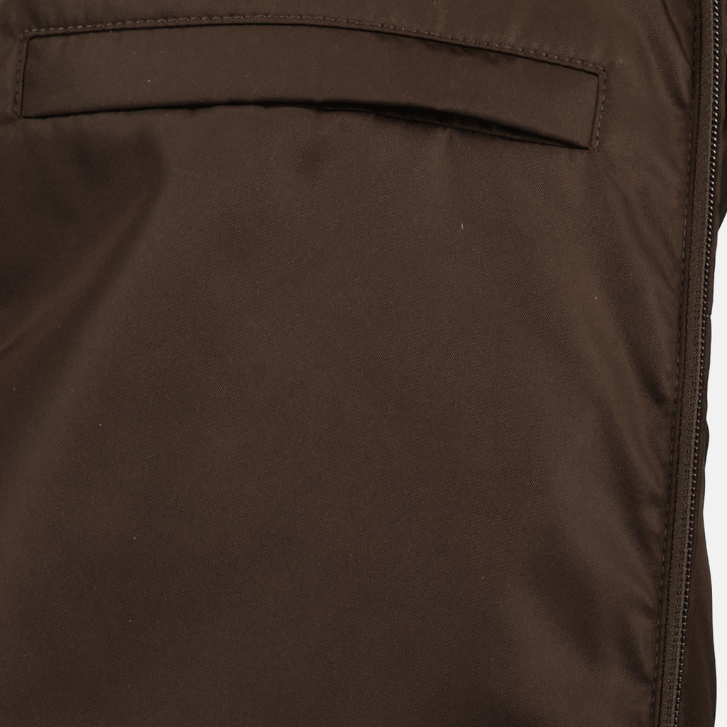 Image of the Prada Men's Nylon Puffer Jacket - Autumn-Winter 2025 - Detailed View_6