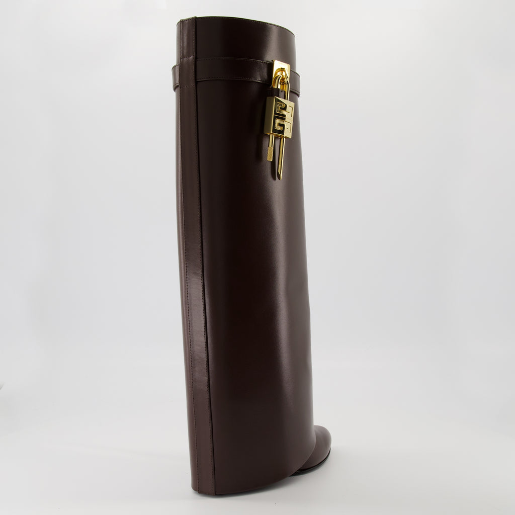 Bottes Shark Lock Brown Boots Givenchy Marron Femme