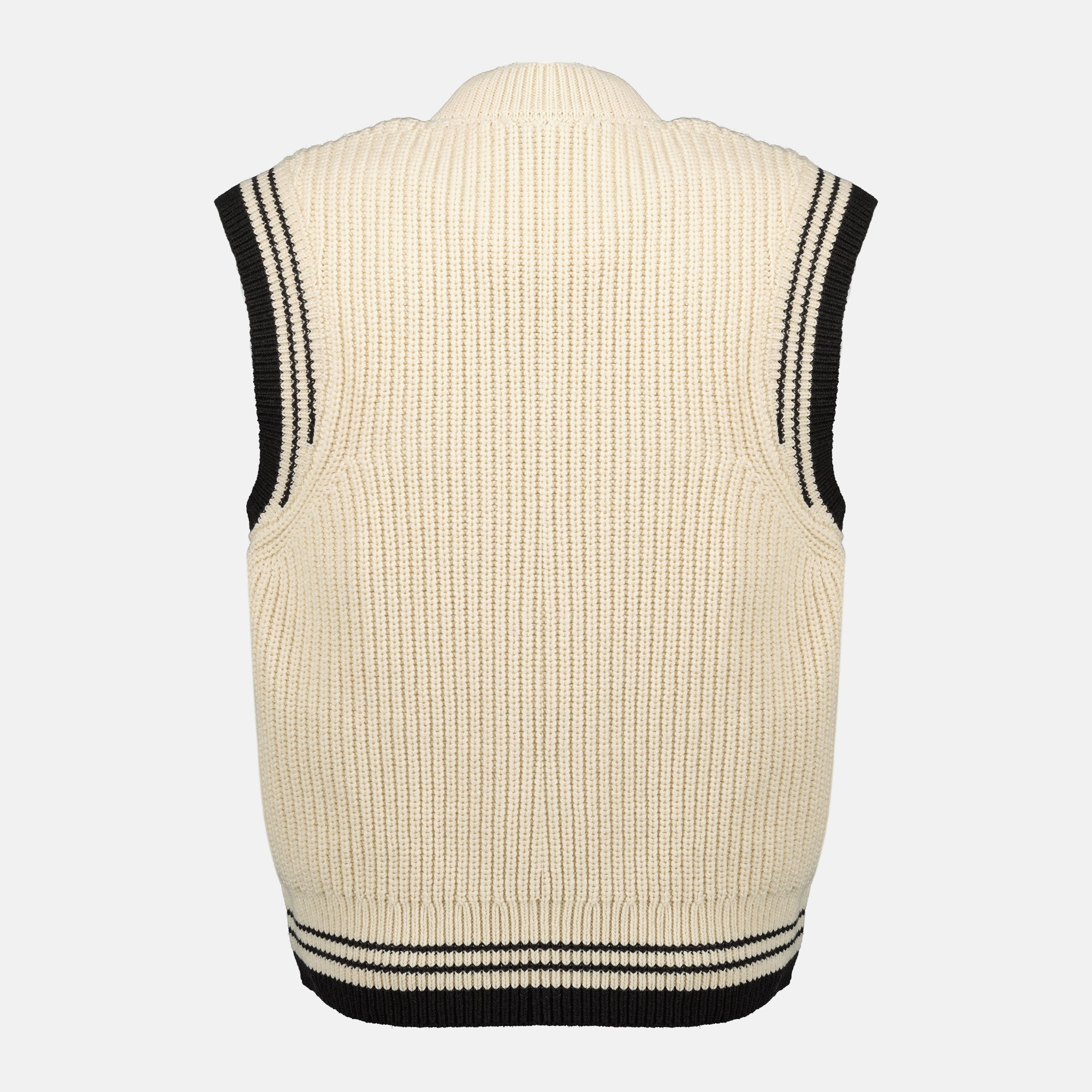 Image de l'article Pull AMI de coeur sans manches beige de la marque Ami PARIS pour Unisex - Saison Printemps-Été 2026 - Vue de Dos