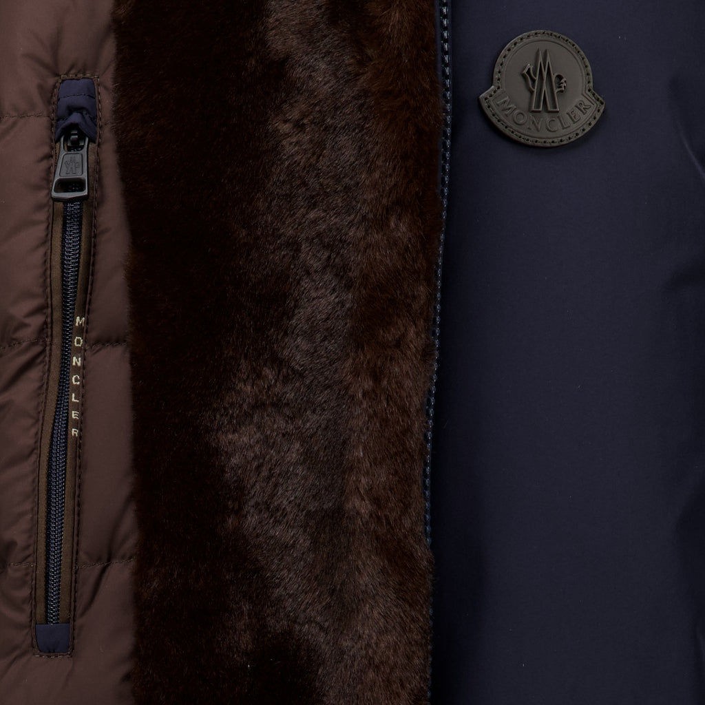 Manteaux Doudoune Zambood bleu marine Moncler Bleu foncé Homme
