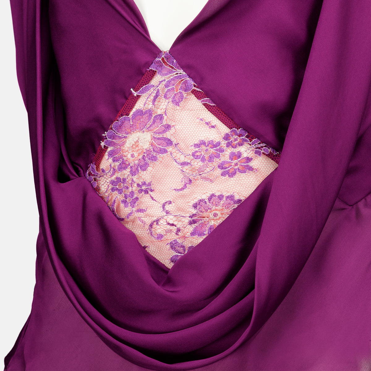 Tops Haut dos nu en dentelle Christopher Esber Violet Femme
