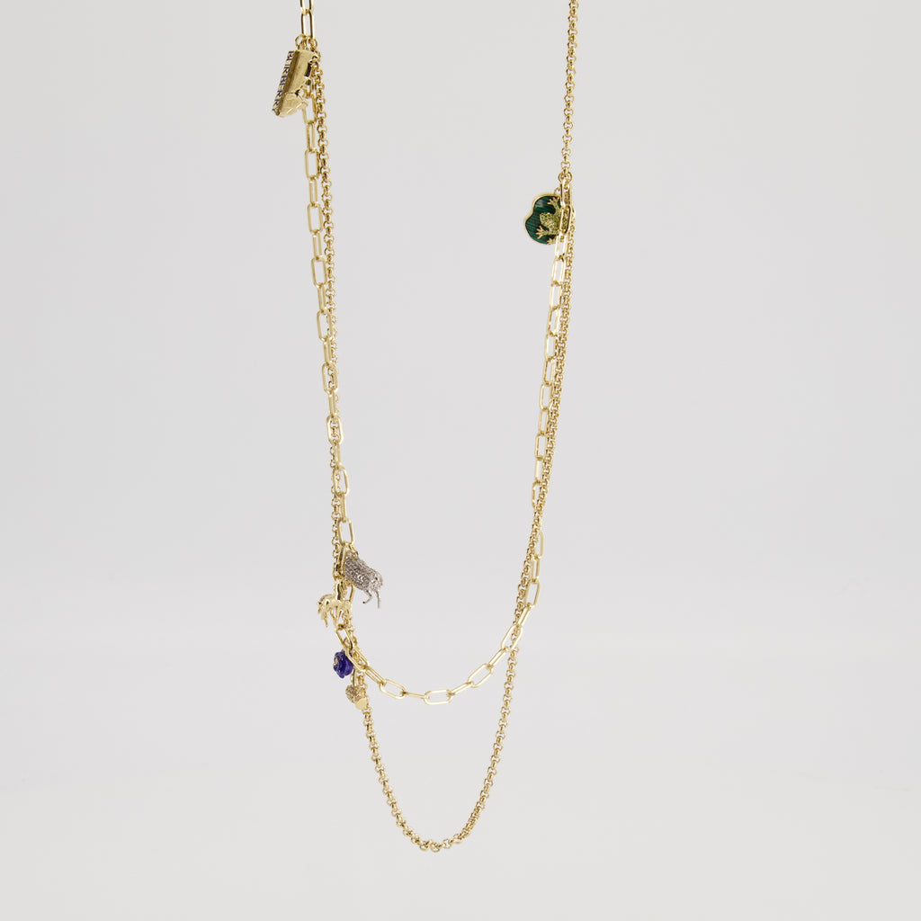 Bijoux Collier Charm double rang Burberry Doré Femme