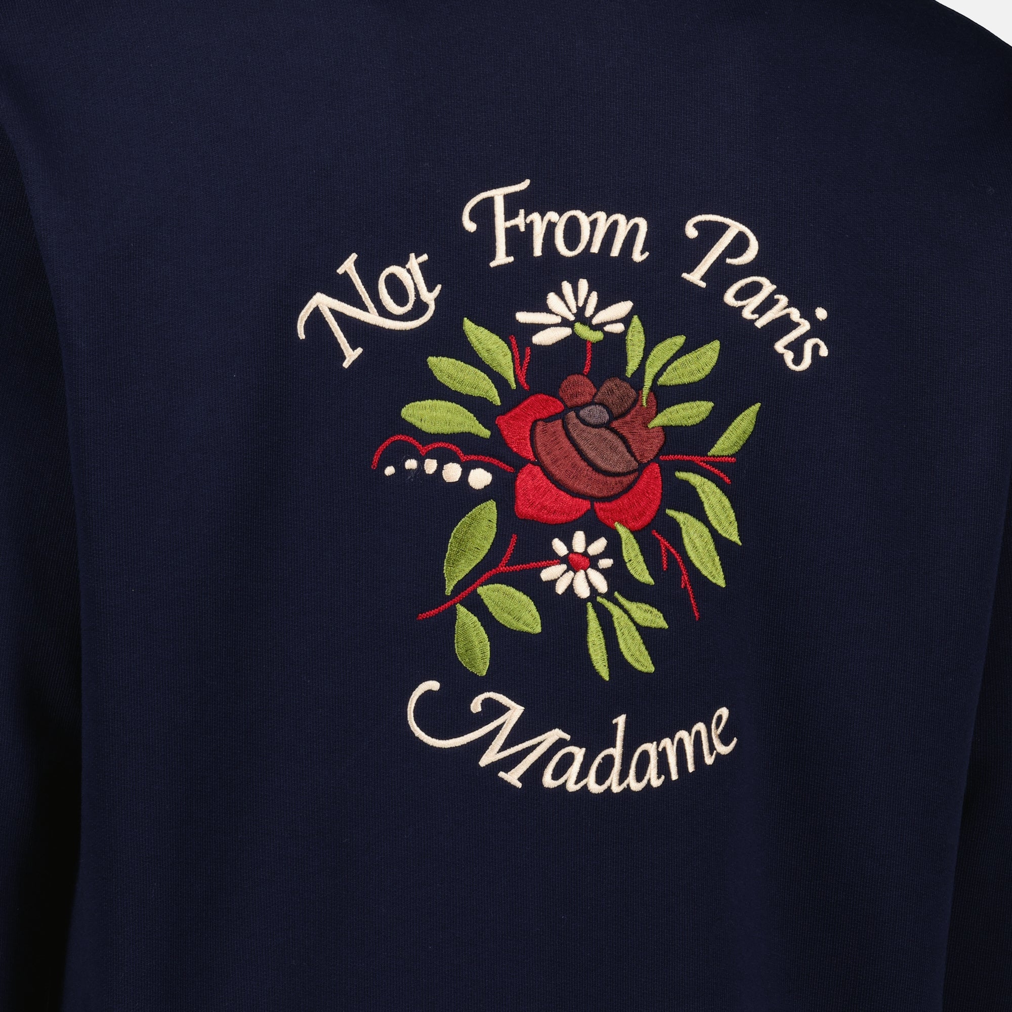 Immagine del Polo Slogan Rosa blu navy del marchio Drole De Monsieur per Uomo - Collezione Primavera-Estate 2026 - Vista Dettagliata 1