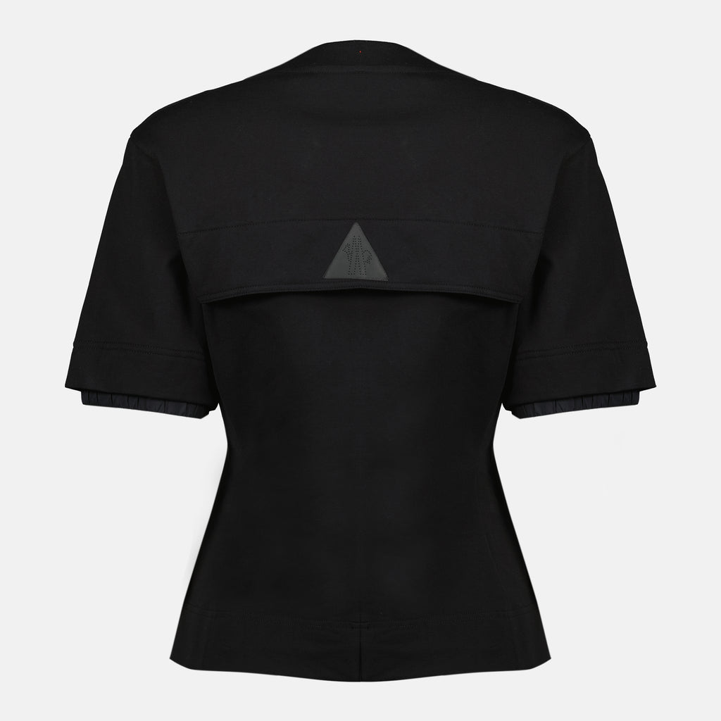 Image de l'article T-shirt logo noir de la marque Moncler Grenoble pour Femme - Saison Printemps-Été 2026 - Vue de Dos