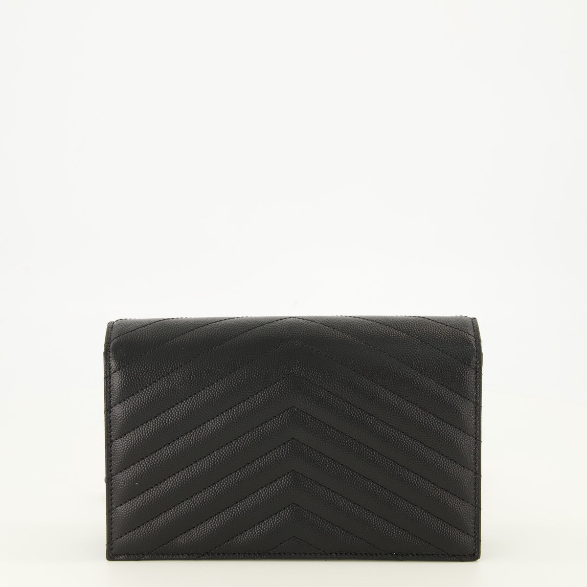Sacs à main et épaule Cassandre Envelope Chain Wallet noir Saint Laurent Noir Femme