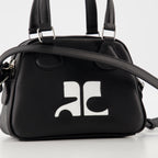 Sacs à main et épaule Mini sac bowling Réédition Courrèges Noir Unisexe