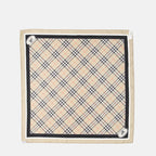 Écharpes, foulards et gants Foulard en soie à carreaux Burberry Beige Femme