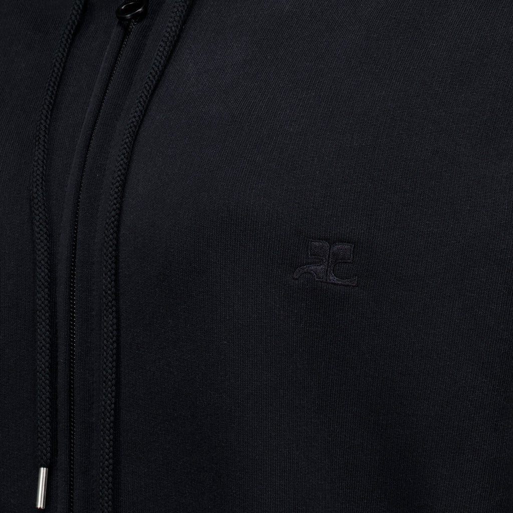 Sweatshirts Sudadera con Capucha Stonewash Courrèges Noir Femme