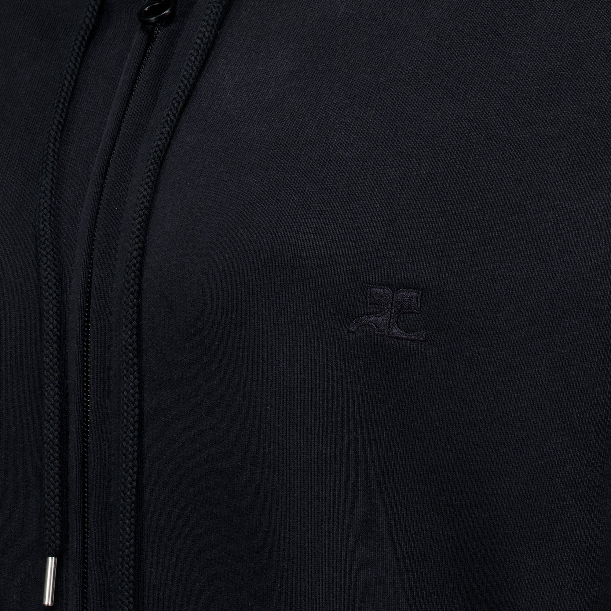 Sweatshirts 스톤워시 집업 후드티 Courrèges Noir Femme