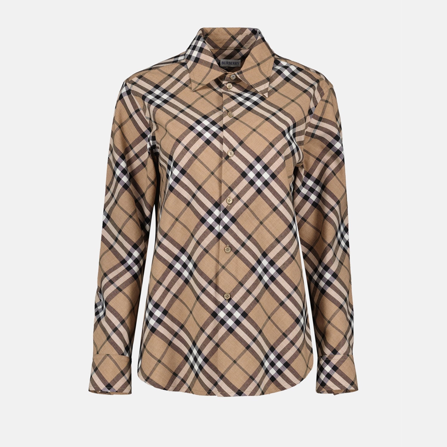 Chemises Chemise à carreaux Burberry Beige Femme