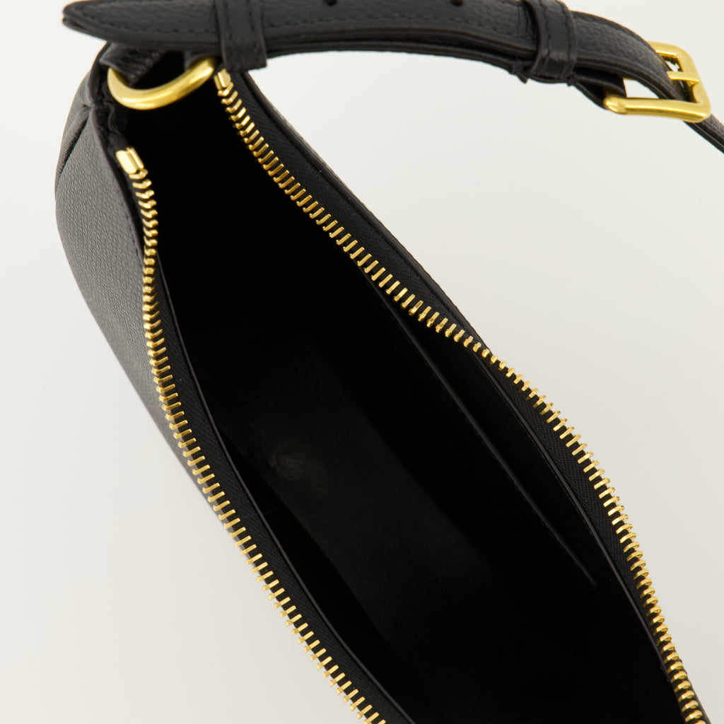 Sacs à main et épaule Mini Borsa Hobo in Pelle Nera Valentino Garavani Noir Femme