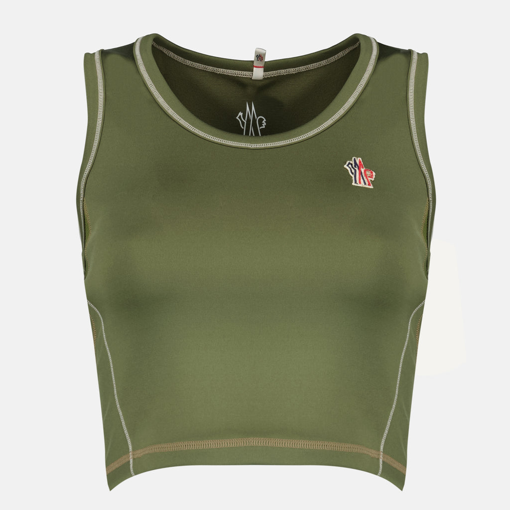 Tops Top de Desporto Kaki em Polartec® Moncler Grenoble Kaki Femme