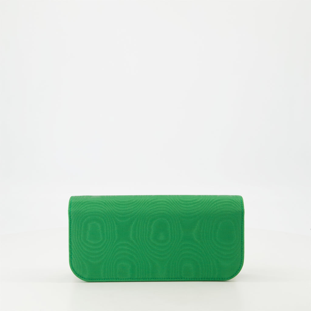 Bolsas de mão e de ombro Small Locò Bag in Moiré Valentino Garavani Verde Femme