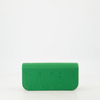 Bolsas de mão e de ombro Small Locò Bag in Moiré Valentino Garavani Verde Femme