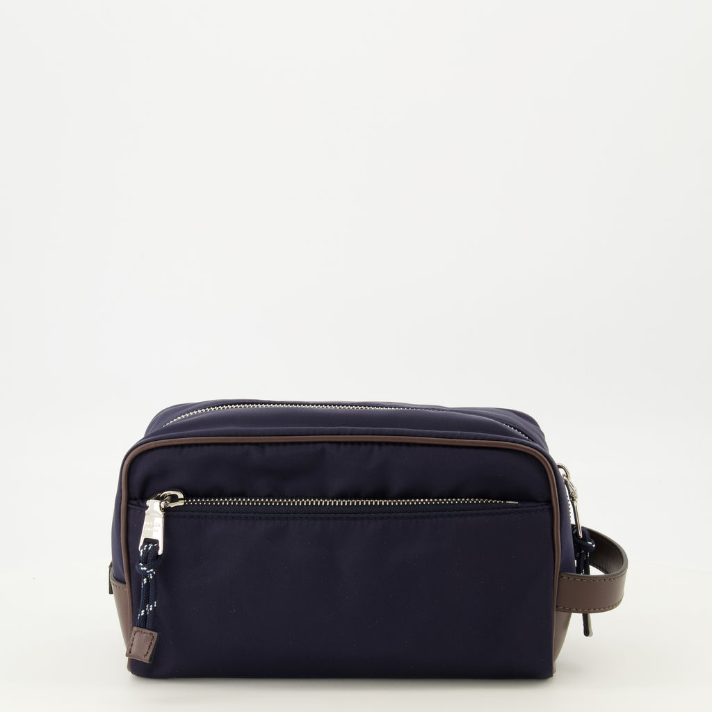 Pochettes SpeedRock ネイビーブルー ポーチ in Re-Nylon とレザー Prada Bleu foncé Homme