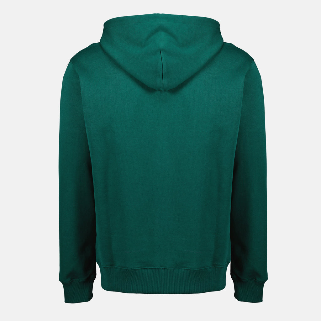 Image de l'article Sweat à capuche Slogan Classique vert de la marque Drole De Monsieur pour Homme - Saison Printemps-Été 2026 - Vue de Dos