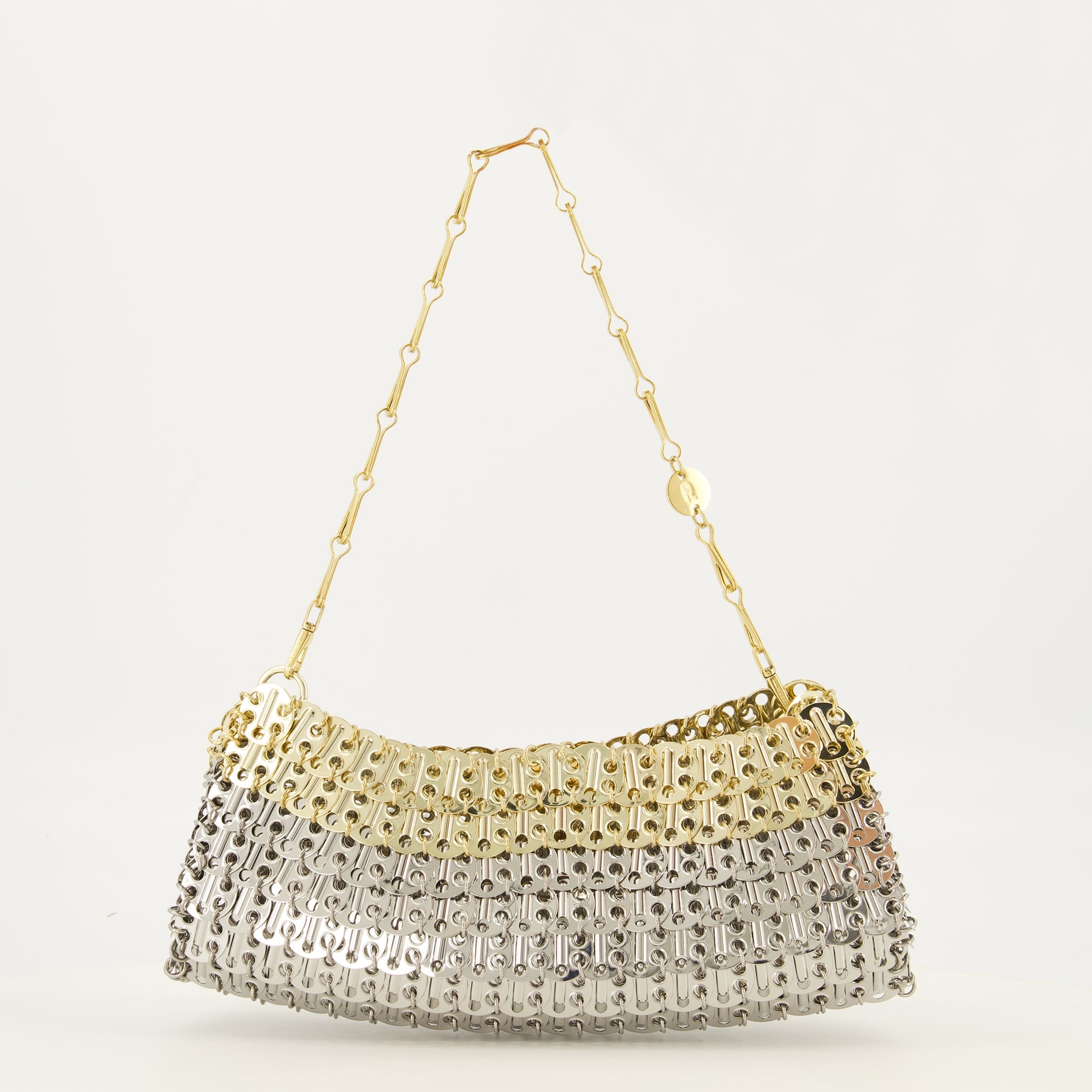 Sacs à main et épaule Sac Clutch 1969 Skyline bicolore Rabanne Argenté Femme