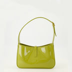 Image de l'article Sac Le 5 à 7 en cuir verni vert de la marque Saint Laurent pour Femme - Saison Printemps-Été 2026 - Vue de Dos