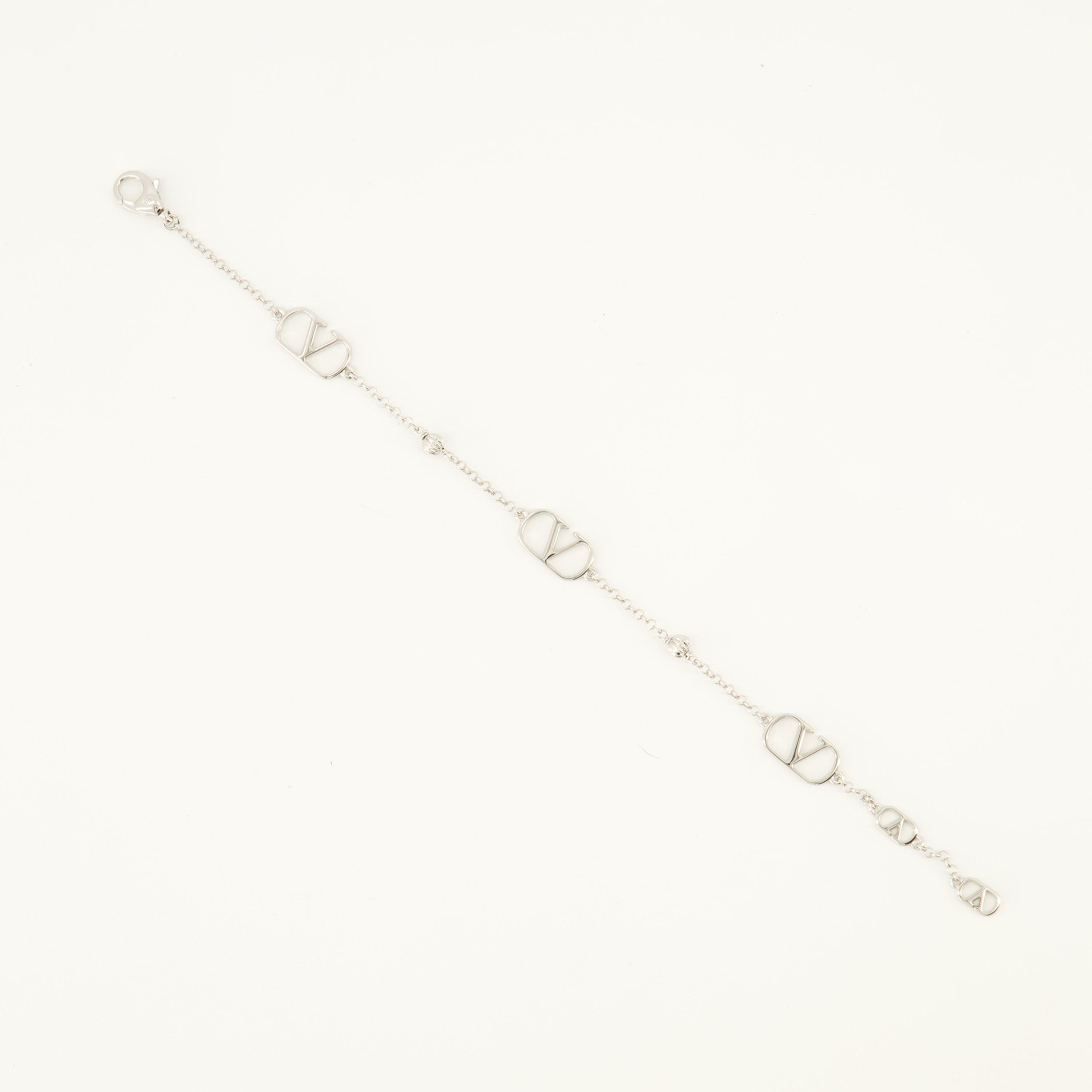 Bijoux Bracelet VLogo en métal Valentino Garavani Argenté Homme