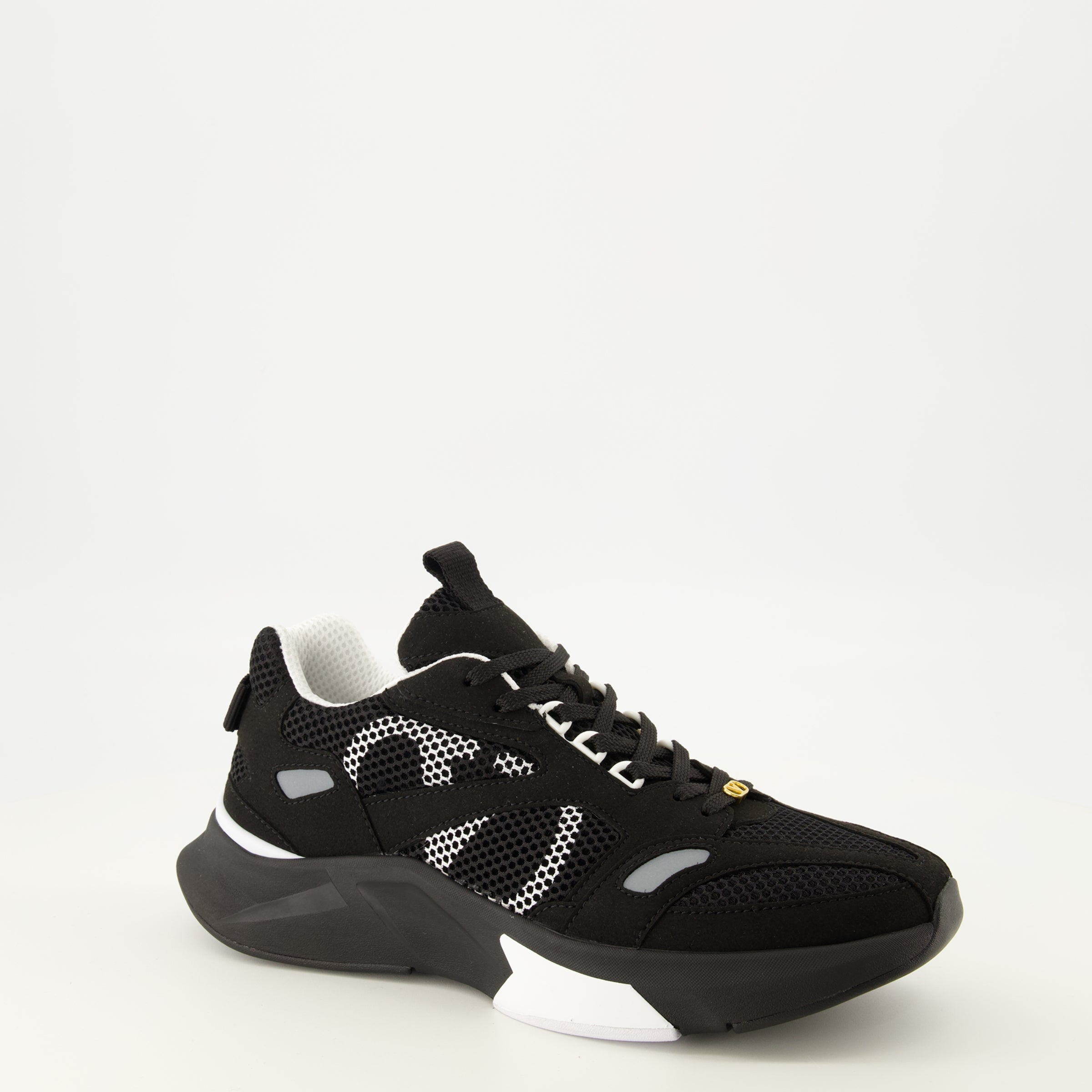 Baskets Baskets Demivee en tissu noir Valentino Garavani Noir Homme