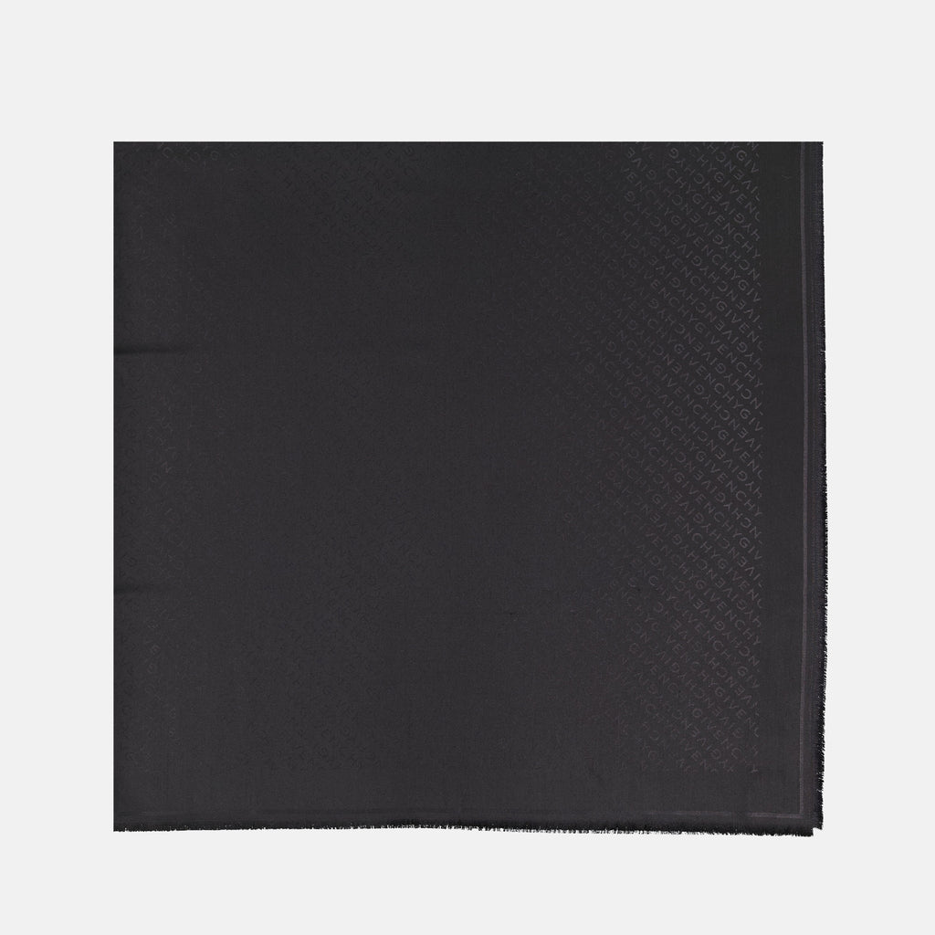 Écharpes, foulards et gants Carré de soie monogrammé Givenchy Noir Femme