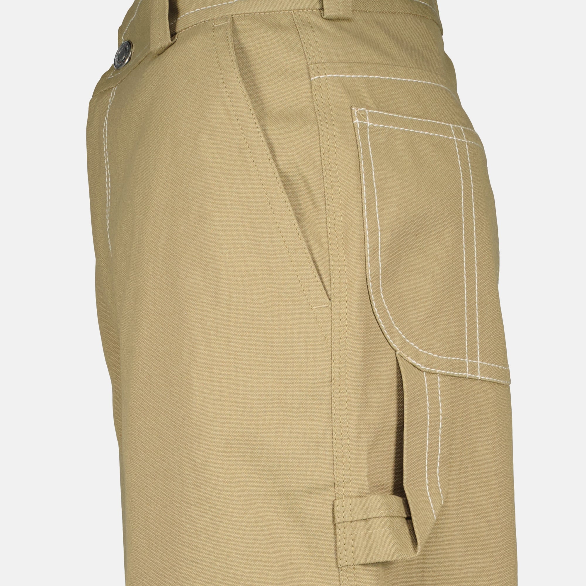 Image de l'article Pantalon large worker beige de la marque Ami PARIS pour Homme - Saison Printemps-Été 2026 - Vue détaillée_1