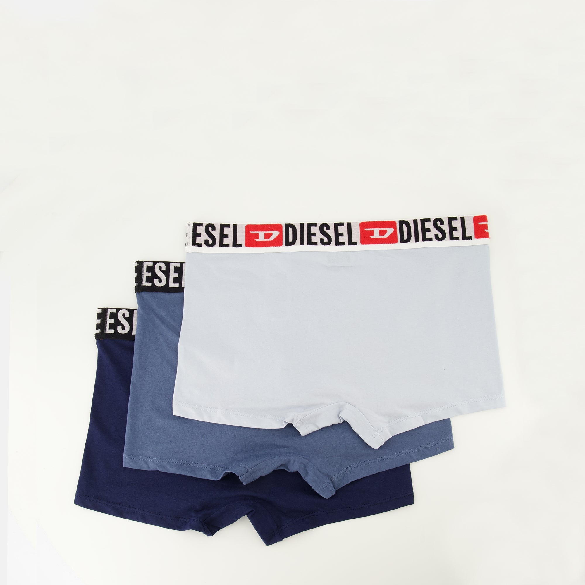 Image of the article Navy blue boxer shorts from the Diesel brand for Men - Spring-Summer 2026 - Back View