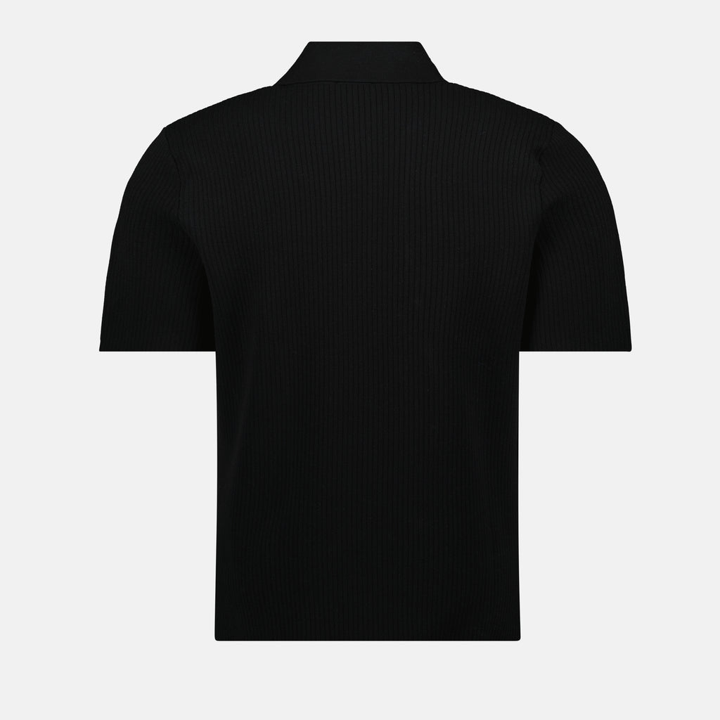 Polos Polo de punto acanalado Courrèges Negro Homme