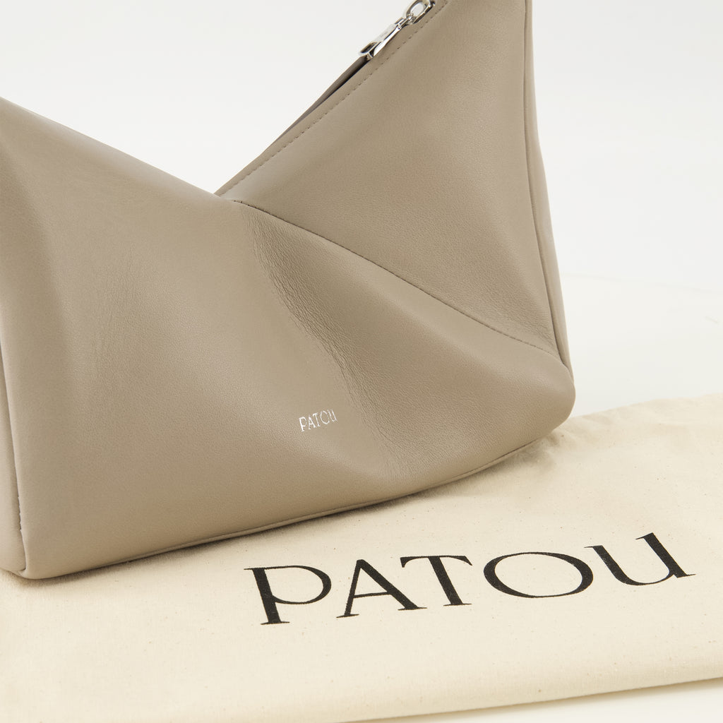 Image de l'article Sac en cuir gris de la marque Patou pour Femme - Saison Printemps-Été 2026 - Vue détaillée_2