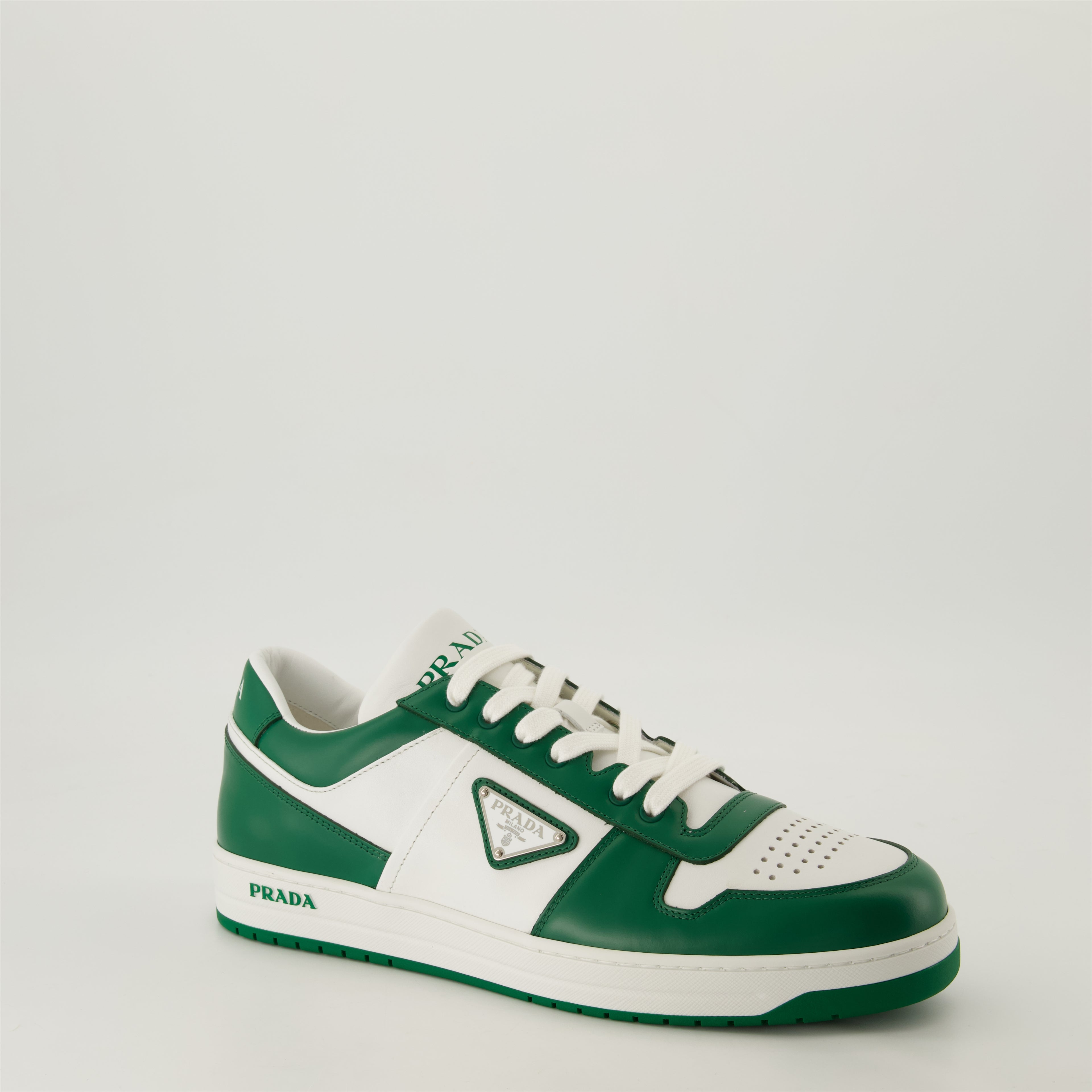 Baskets Baskets Downtown Prada Vert Homme