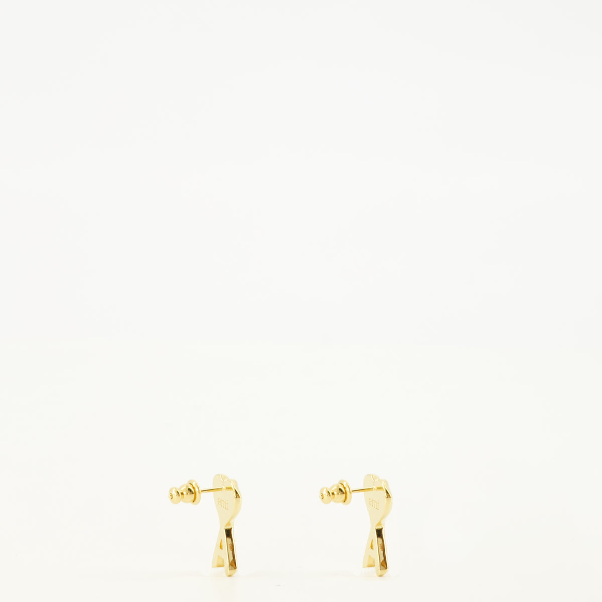 Bijoux White Heart AMI Earrings Ami PARIS Doré Femme