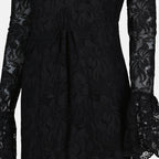 Abiti Robe longue en dentelle Rabanne Nero Femme