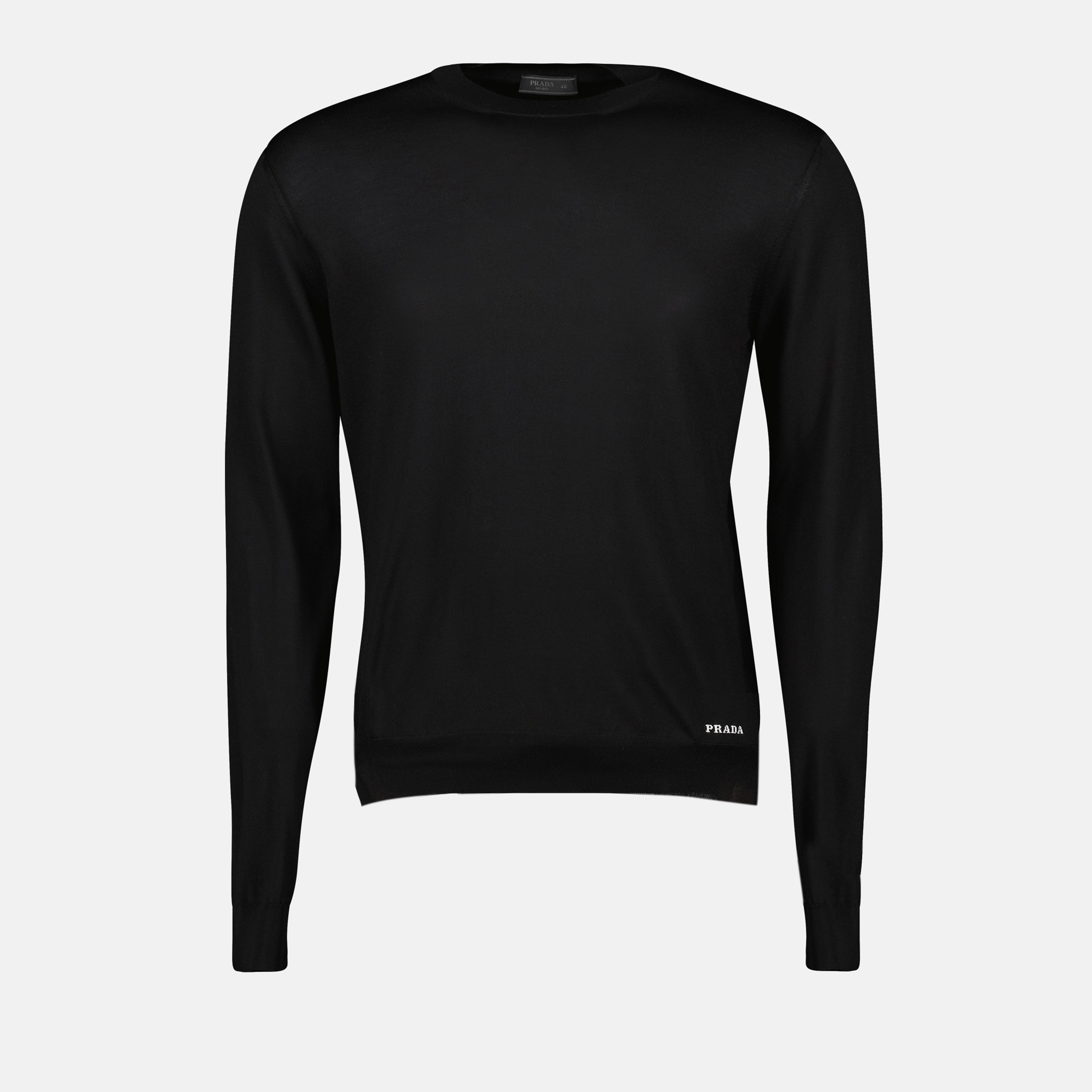 Maille Pull en soie Prada Noir Homme