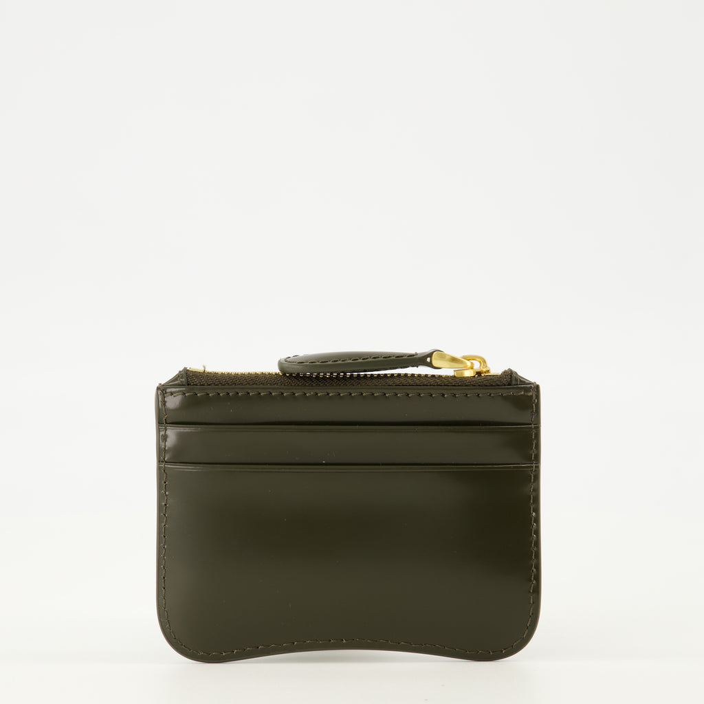 Image of the article Zip Card Holder Paris Khaki from the brand Ami PARIS for Unisex - Spring-Summer 2026 - Back View