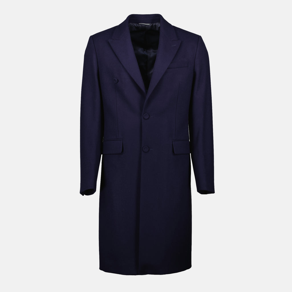 Immagine dell'articolo Cappotto lungo blu navy di Dior per Uomo - Stagione Primavera-Estate 2026 - Vista Frontale