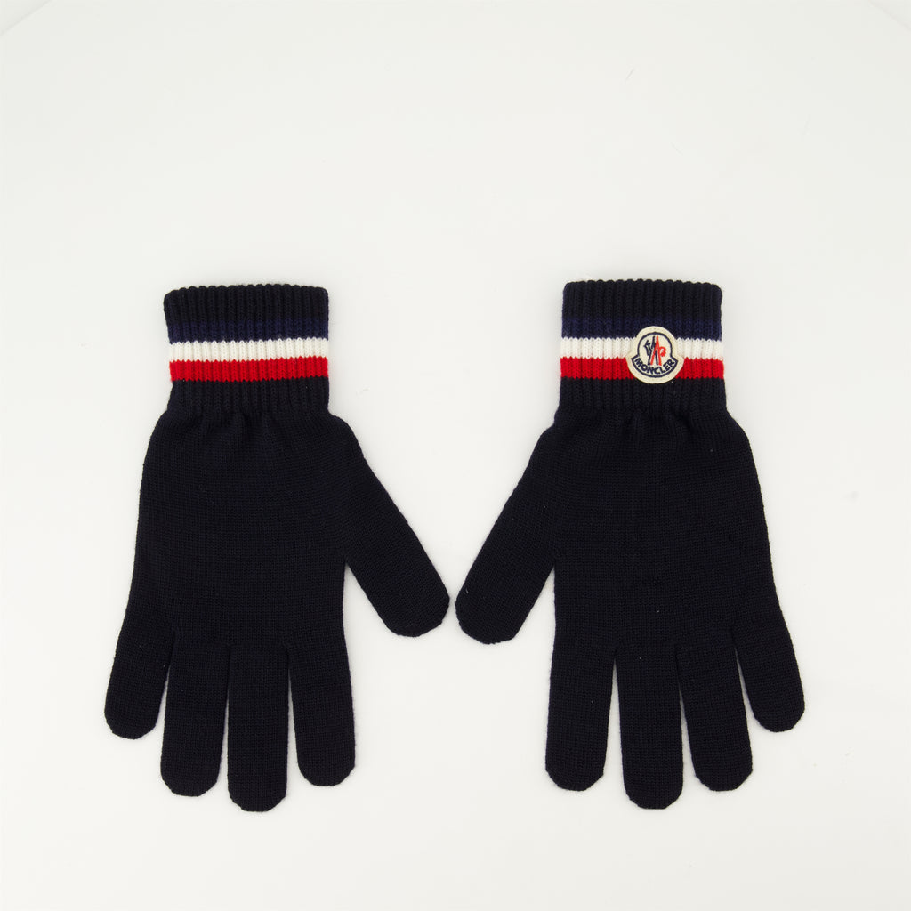 Écharpes, foulards et gants Gants en laine Moncler Bleu Homme