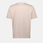 T-shirts T-shirt à logo brodé Moncler Rose Homme