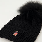 Gorras, sombreros y gorros Bonnet à pompon Moncler Grenoble Negro Femme