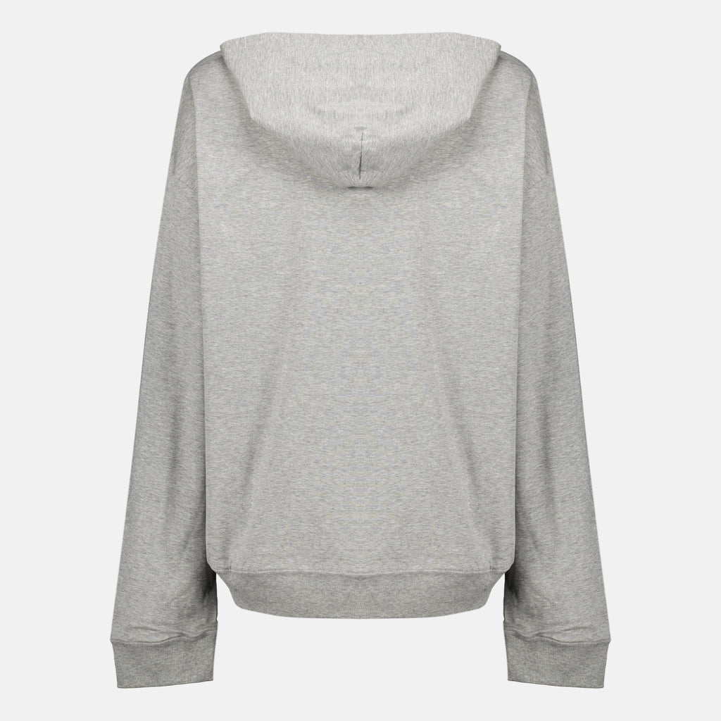 Sweatshirts Gray Fleece Hoodie Jacket Miu Miu Gris Femme