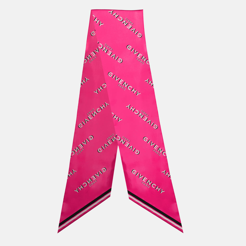 Écharpes, foulards et gants Maxi bandeau en soie Shadow rose Givenchy Rose Femme
