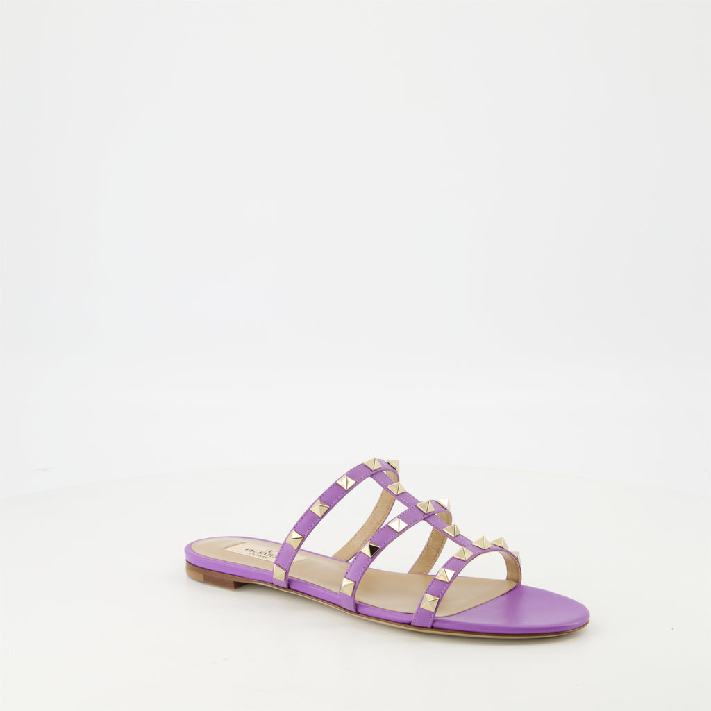 Chaussures ouvertes Sandales Rockstud Valentino Garavani Violet Femme