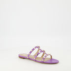 Chaussures ouvertes Sandales Rockstud Valentino Garavani Violet Femme