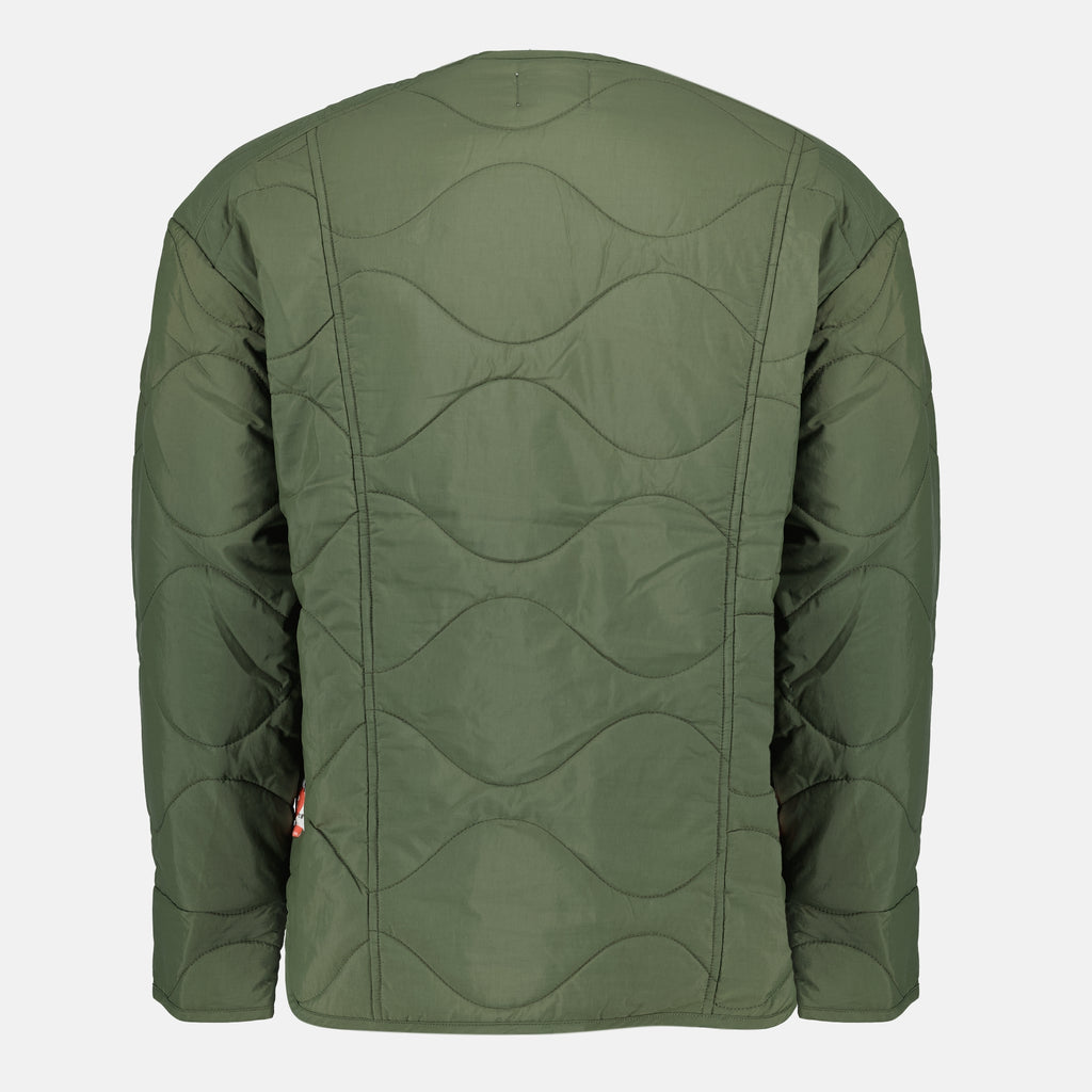 Image de l'article Veste matelassée kaki de la marque Japan Rag pour Homme - Saison Automne-Hiver 2025 - Vue de Dos