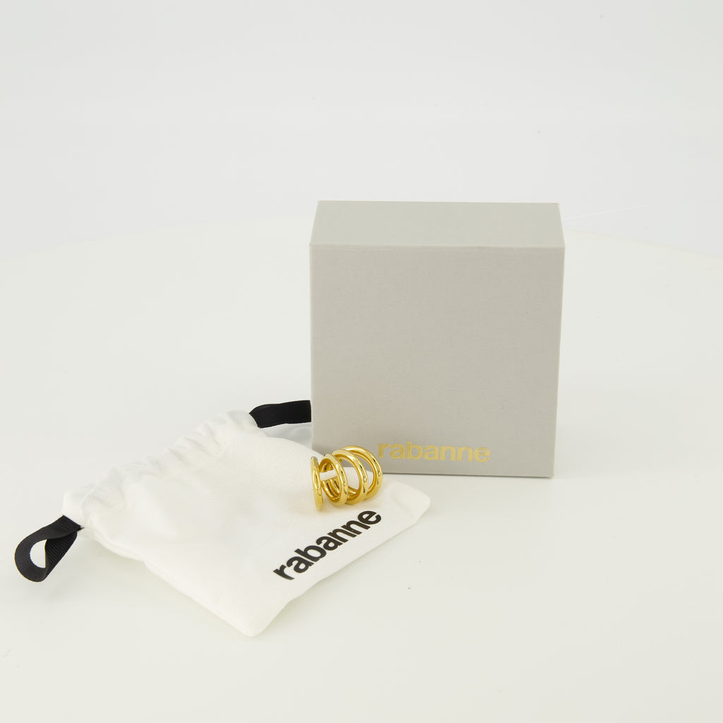 Bijoux Boucle d'oreille Punk doré Rabanne Doré Femme