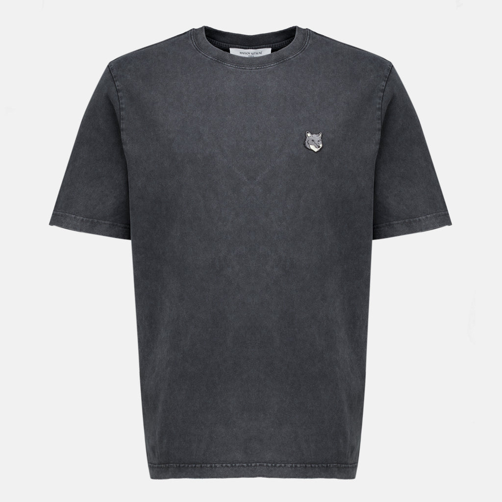 T-shirts Camiseta Gray Fox Maison Kitsune Gris Homme