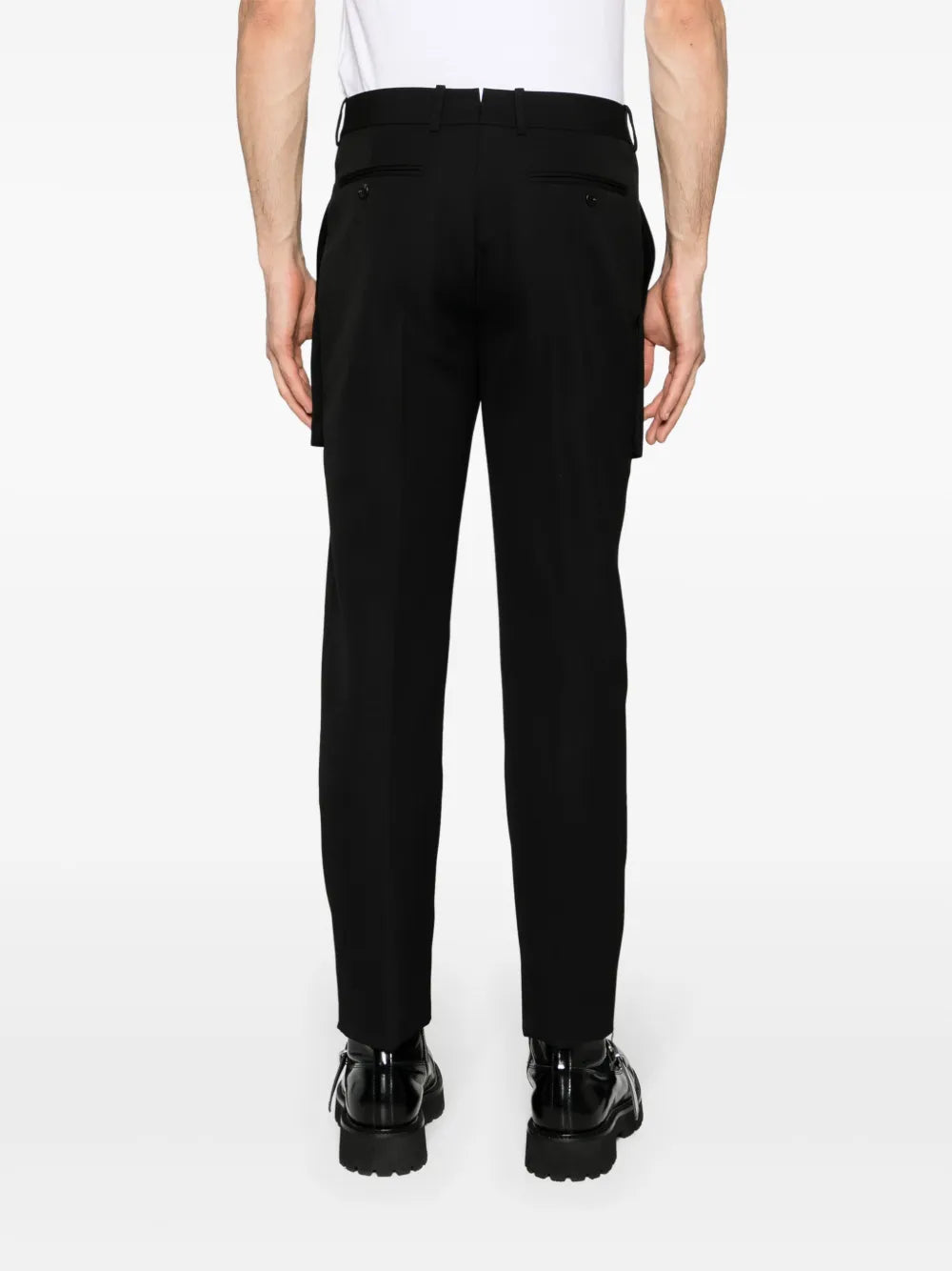 Pantalones Pantalones con Bolsillos Visibles Alexander McQueen Negro Homme