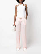 Pantalones Pantalones con Pliegues Coperni Rosa Femme