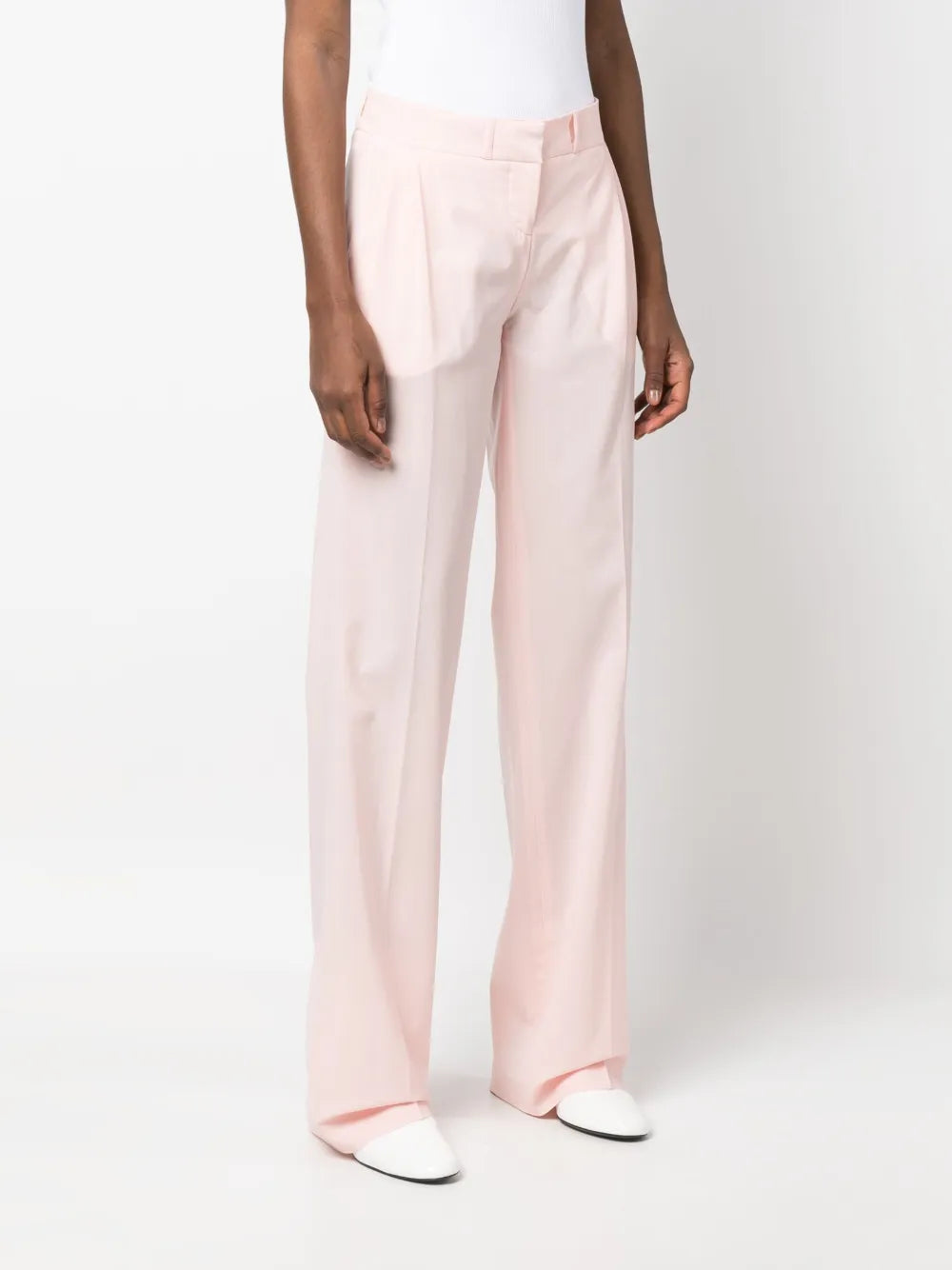 Pantalones Pantalones con Pliegues Coperni Rosa Femme